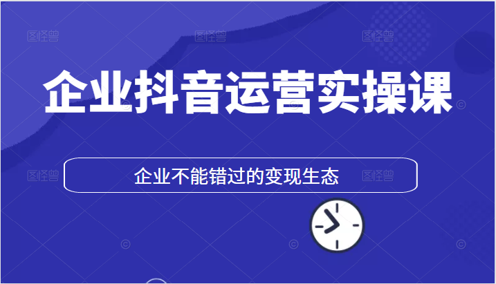 企业抖音运营实操课，企业不能错过的变现生态|企业抖音插图