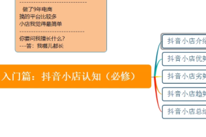 湛北抖音小店入门、进阶、高阶篇