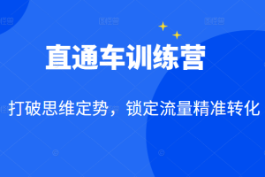 直通车训练营：打破思维定势，锁定流量精准转化