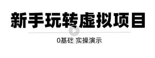 0基础虚拟项目实操演示，教你打造月入上万虚拟店铺！